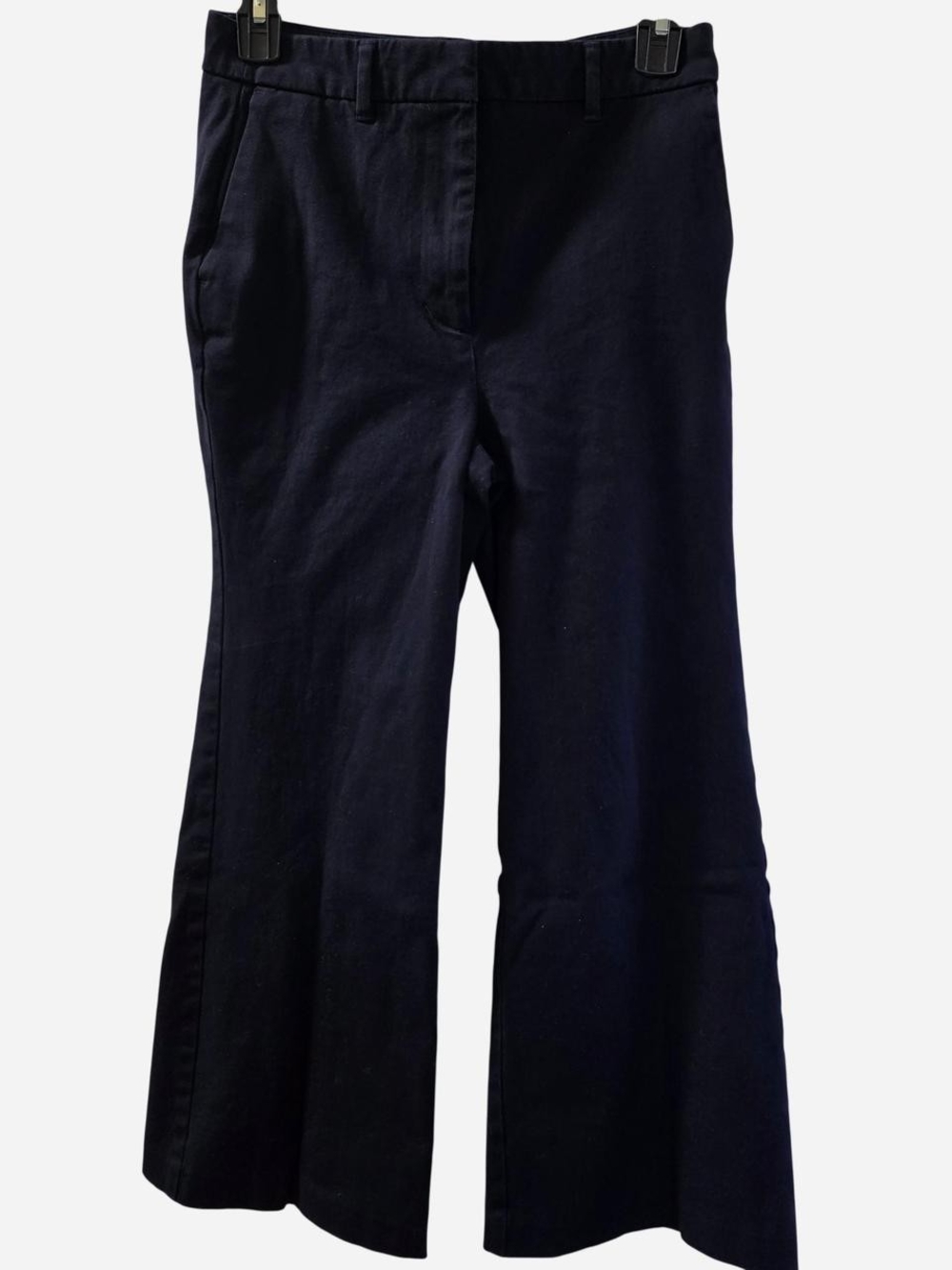 Boden Navy Blue Women's Crop Flare Trousers